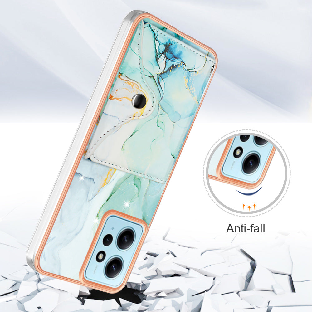 YB Leather Coating Series-9 for Xiaomi Redmi Note 12 4G IMD Case Leather+TPU Kickstand Phone Cover YB Leather Coating Series-9 for Xiaomi Redmi Note 12 4G IMD Case Leather+TPU Kickstand Phone Cover